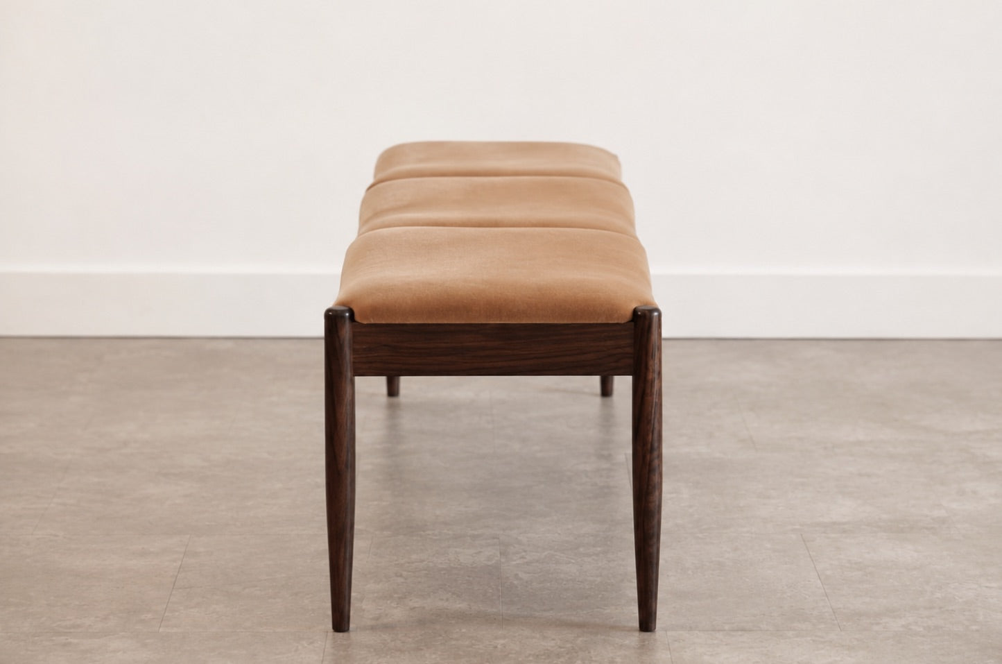 Wave III Bench in Dark Walnut