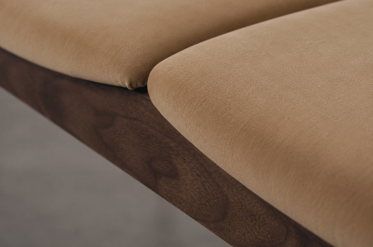 Wave III Bench in Dark Walnut