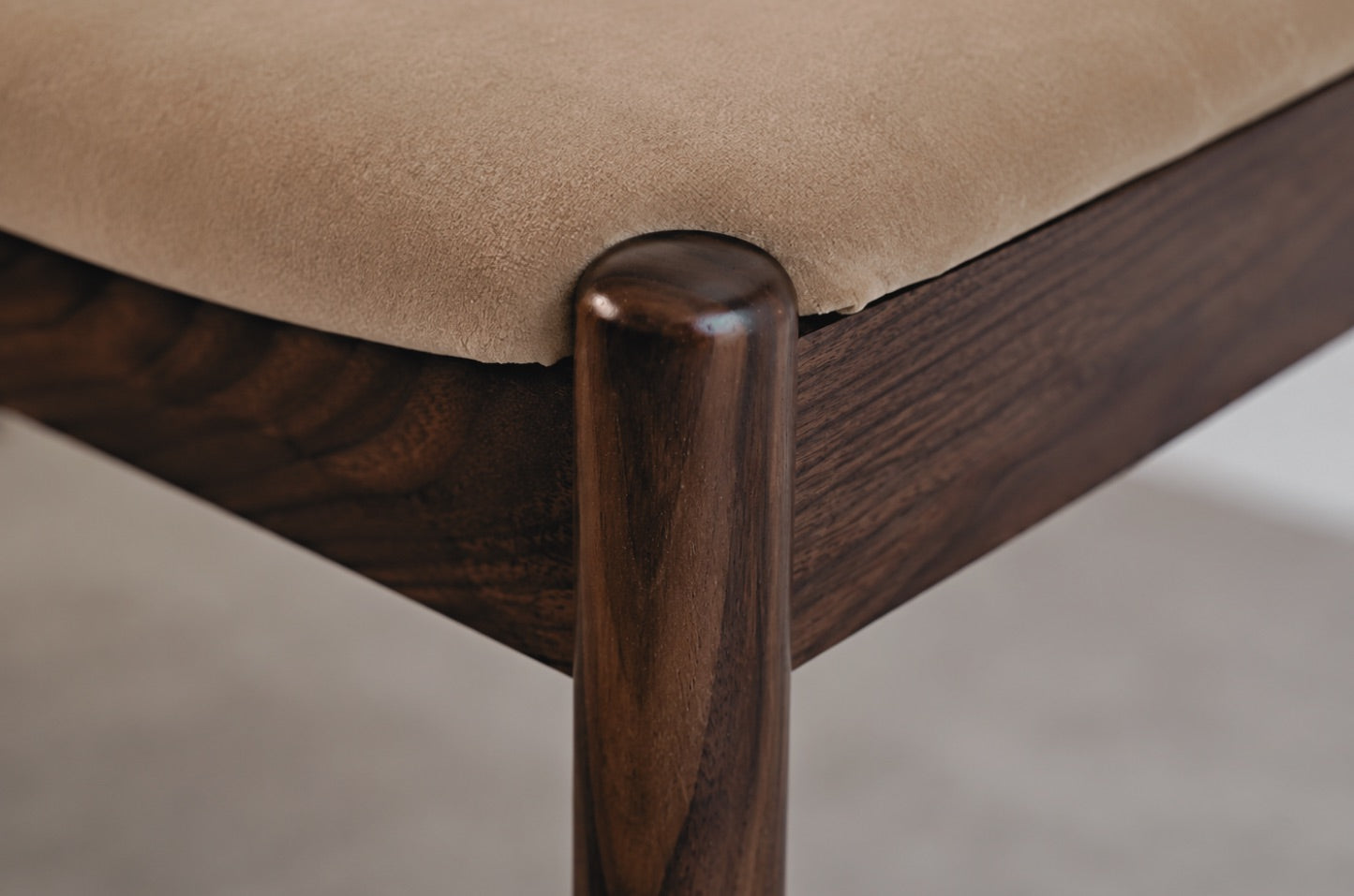 Wave III Bench in Dark Walnut