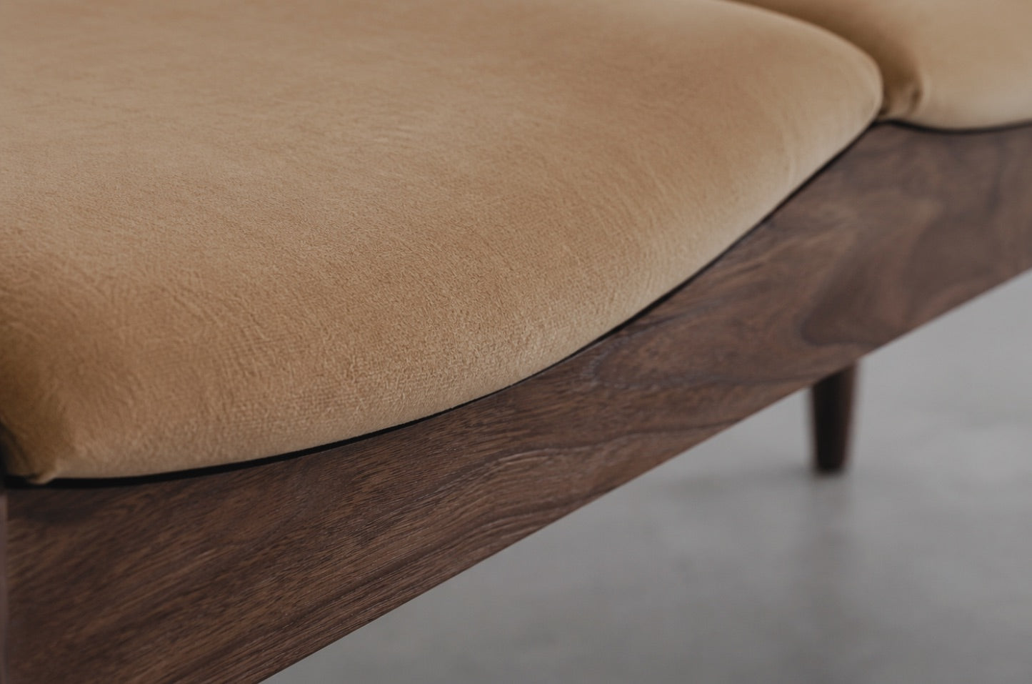 Wave III Bench in Dark Walnut