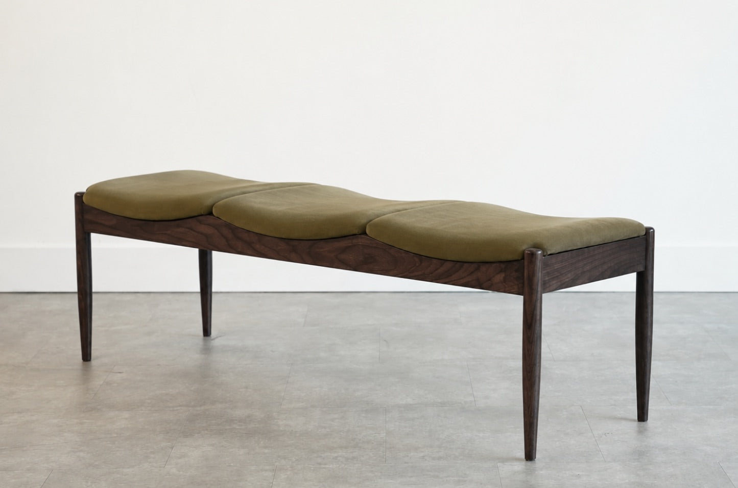 Wave III Bench in Espresso Walnut