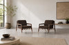 Walnut Lounge Chairs by Edmond J. Spence, C. 1950s