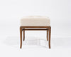 Stools by T.H. Robsjohn-Gibbings in Walnut and Velvet, C. 1950s