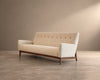 Mid-Century Modern Walnut Floating Sofa, Model U-150 by Jens Risom, circa 1950s
