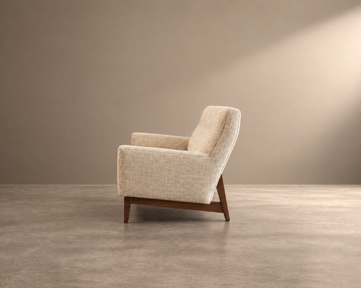 Mid-Century Modern Walnut Floating Sofa, Model U-150 by Jens Risom, circa 1950s