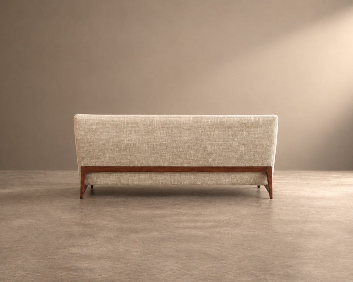 Mid-Century Modern Walnut Floating Sofa, Model U-150 by Jens Risom, circa 1950s