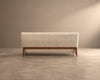Mid-Century Modern Walnut Floating Sofa, Model U-150 by Jens Risom, circa 1950s