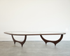 Contour Coffee Table in Special Walnut by Stamford Modern