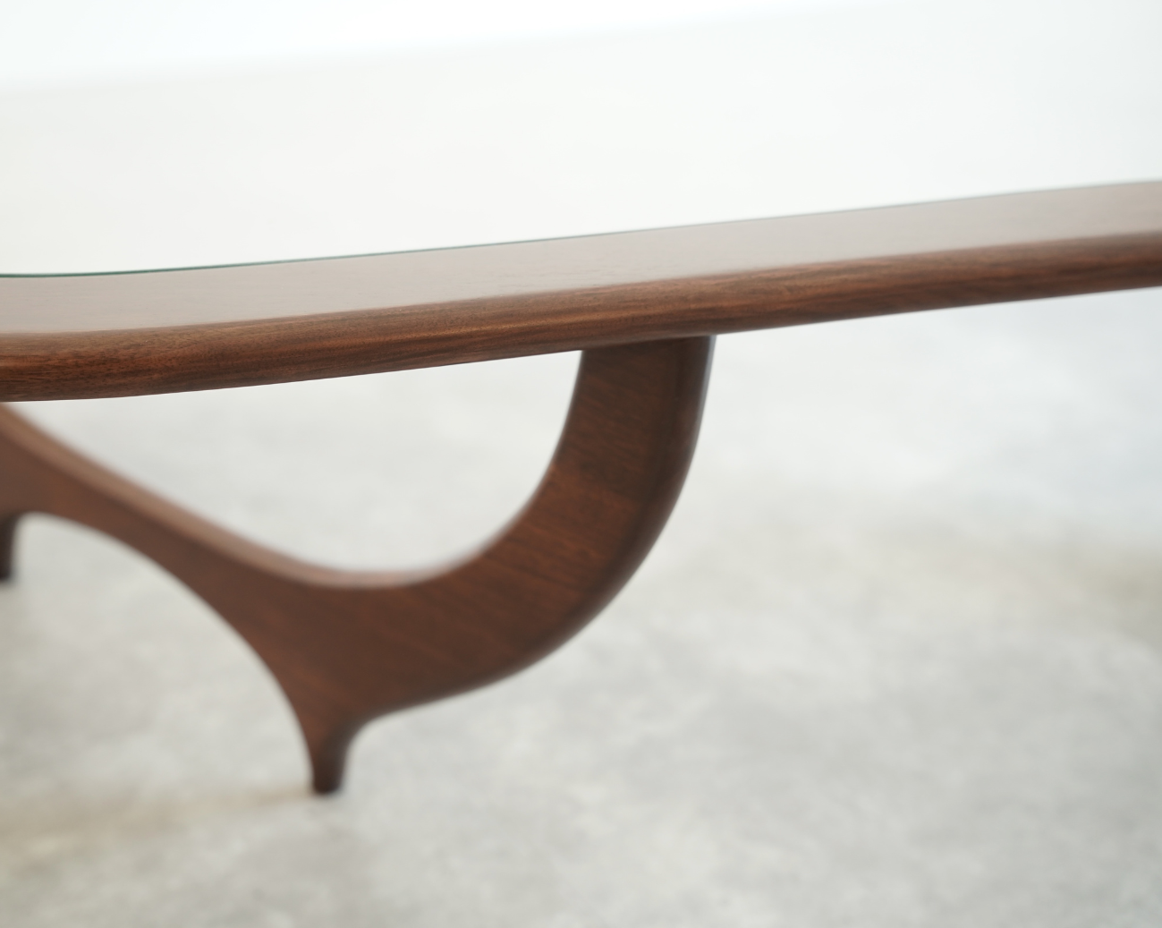 Contour Coffee Table in Special Walnut by Stamford Modern