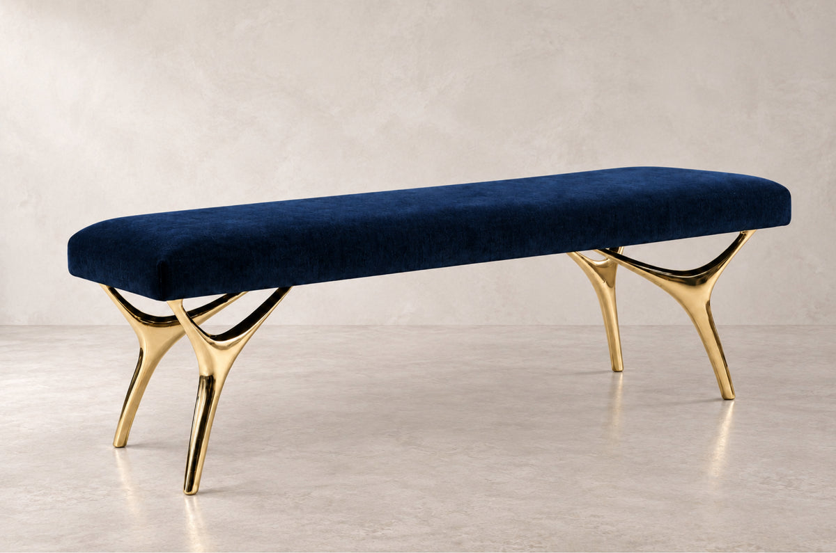 Crescent Bench Series 60 in Brass