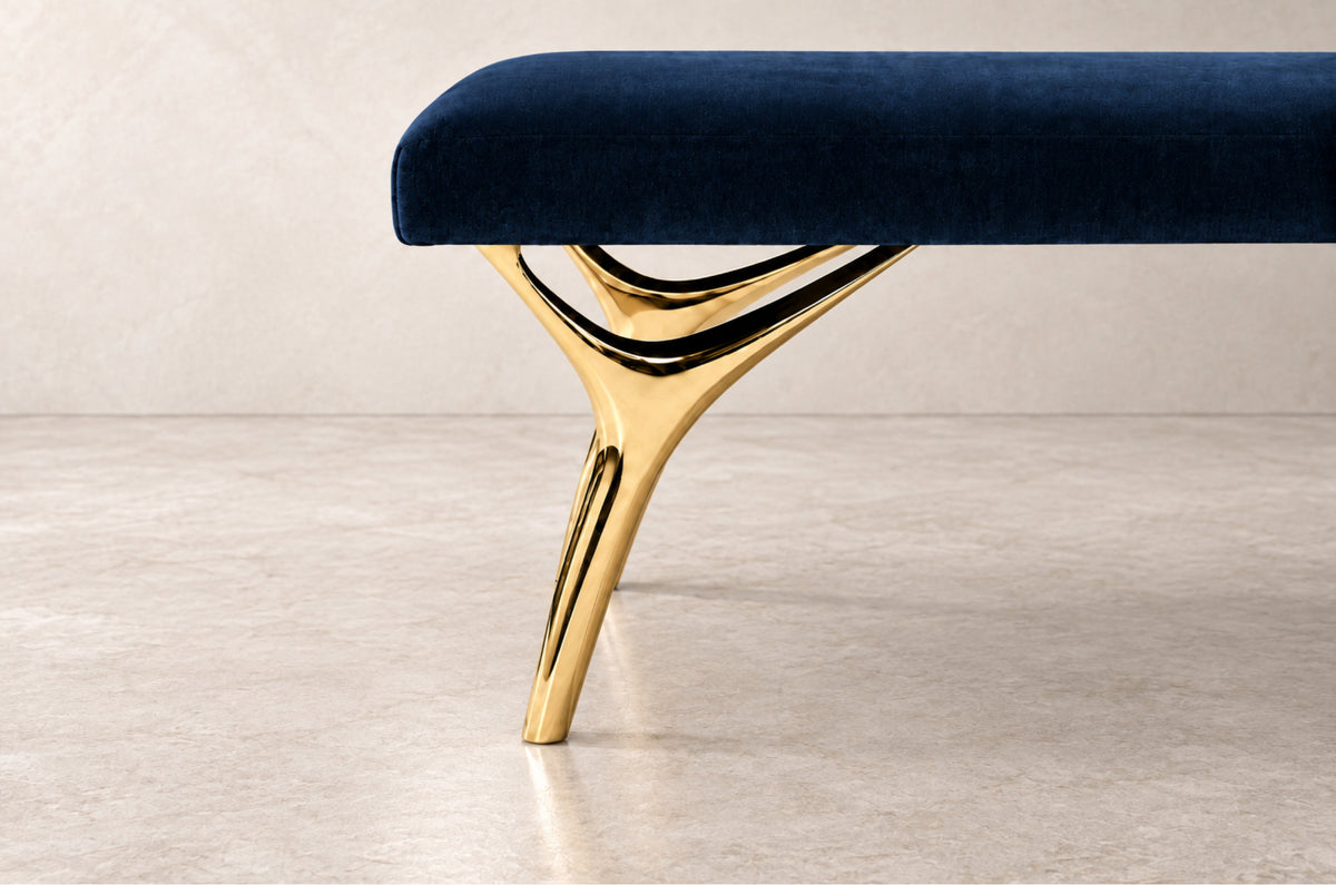Crescent Bench Series 60 in Brass