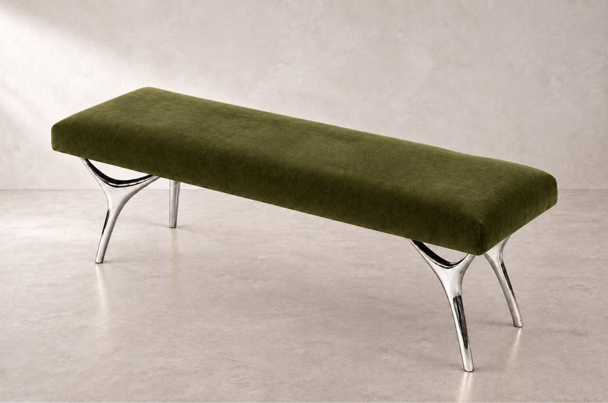 Crescent Bench Series 60 in Nickel