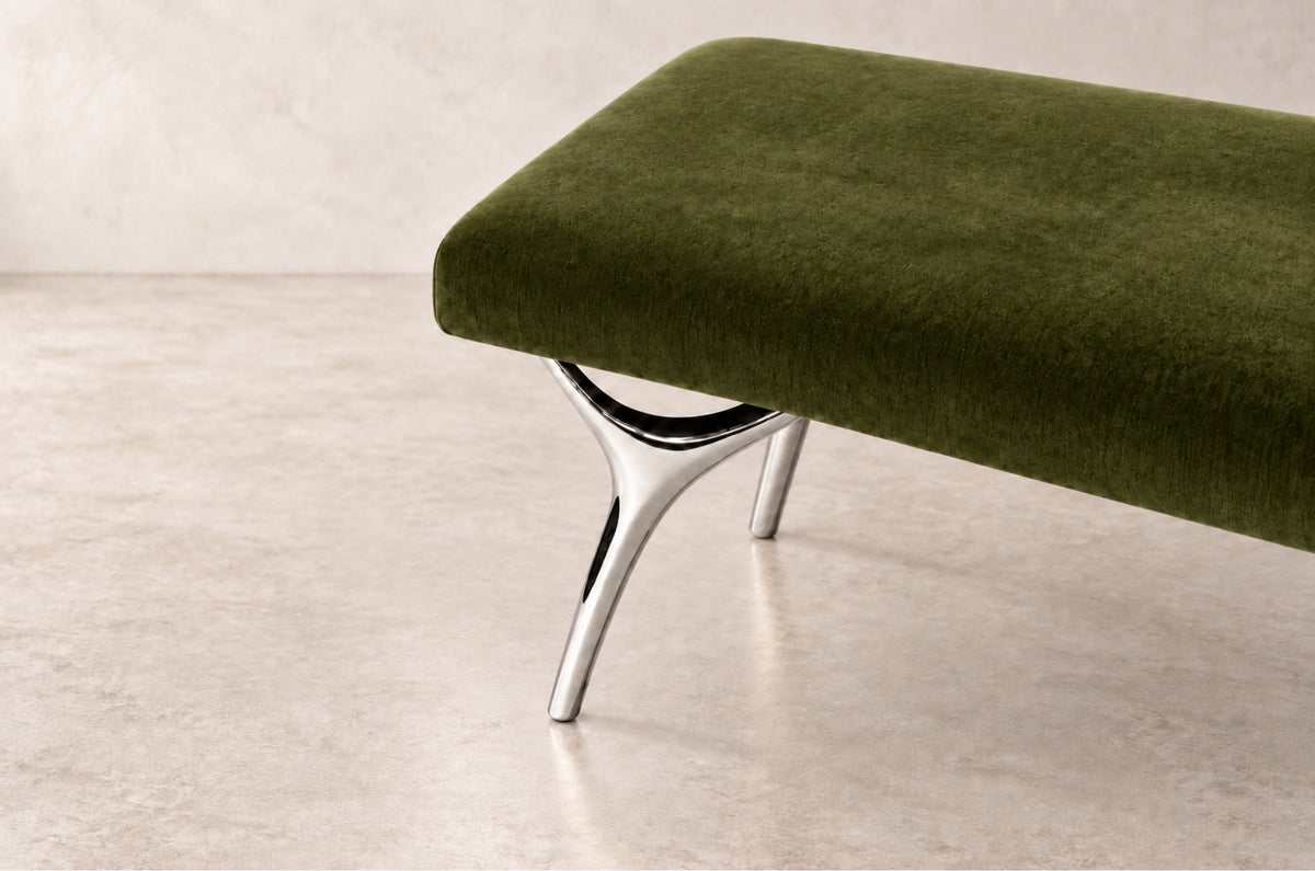 Crescent Bench Series 60 in Nickel