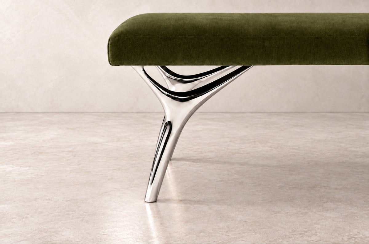 Crescent Bench Series 60 in Nickel