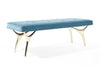 Crescent Bench Series 60 in Polished Brass