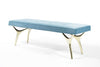 Crescent Bench Series 60 in Polished Brass