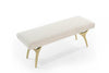 Crescent Bench Series 48 in Brushed Brass