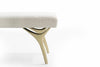 Crescent Bench Series 48 in Brushed Brass