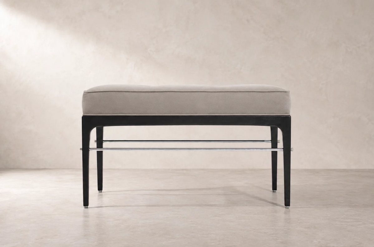 Ebonized Linear Bench — Floor Sample | Ready to Ship