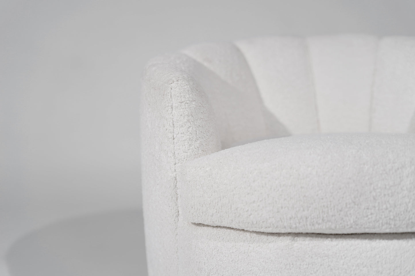 Channel Back Swivel Chairs on Dark Walnut Supports, Directional, C. 1970s