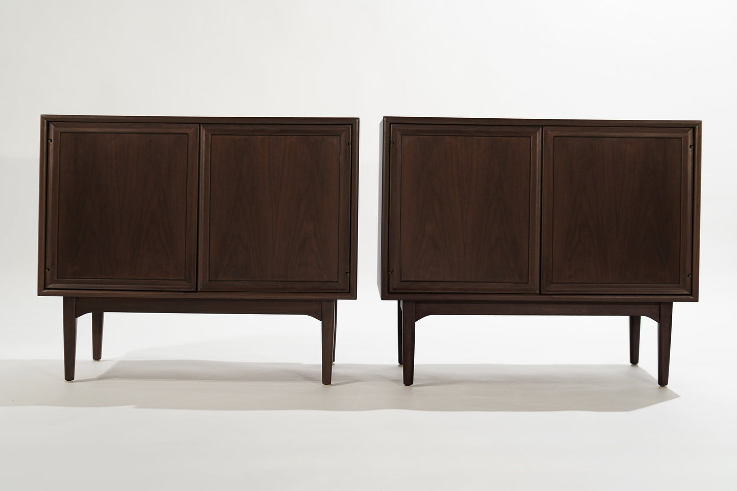 Set of Walnut Cabinets by Kipp Stewart, 1950s