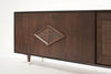Mid-Century Modern Dark Walnut Credenza, C. 1950s