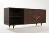 Mid-Century Modern Dark Walnut Credenza, C. 1950s
