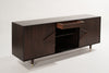 Mid-Century Modern Dark Walnut Credenza, C. 1950s