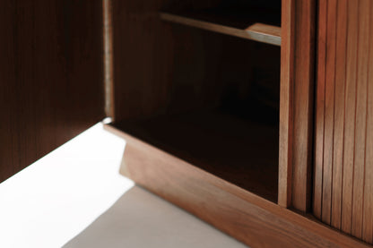 Scandinavian Modern Teak & Walnut Credenza, C. 1950s