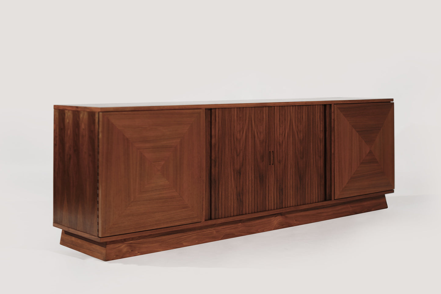 Scandinavian Modern Teak & Walnut Credenza, C. 1950s