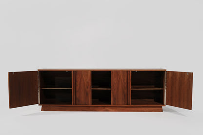 Scandinavian Modern Teak & Walnut Credenza, C. 1950s