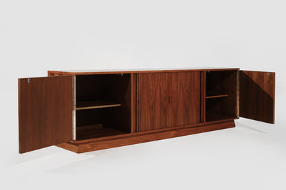 Scandinavian Modern Teak & Walnut Credenza, C. 1950s