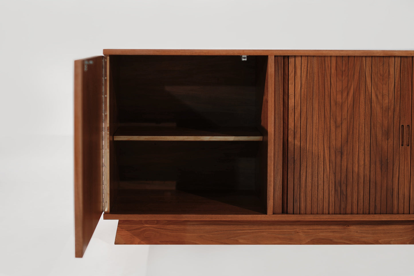 Scandinavian Modern Teak & Walnut Credenza, C. 1950s