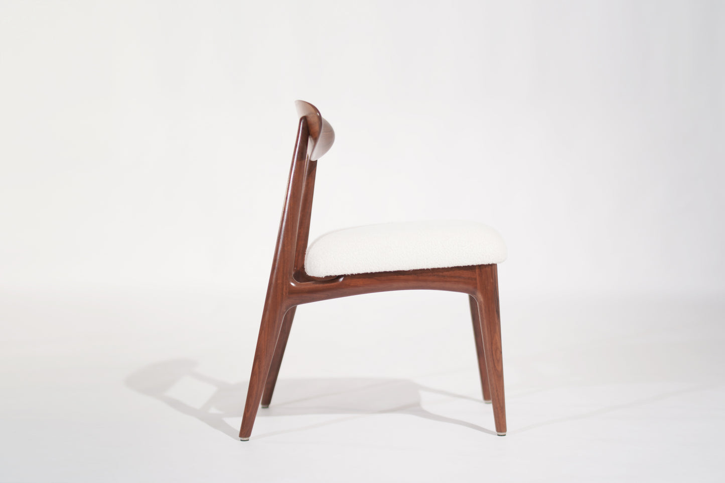 Sculpted Walnut Desk Chair by C. Stan Morris, C. 1967