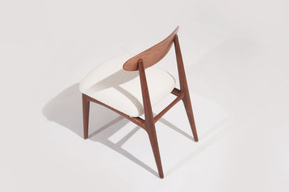 Sculpted Walnut Desk Chair by C. Stan Morris, C. 1967