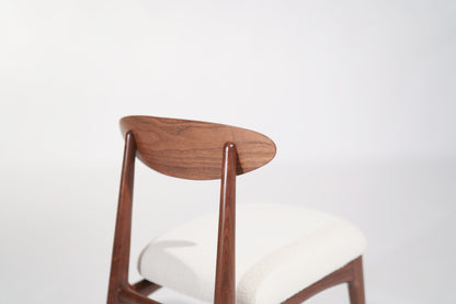 Sculpted Walnut Desk Chair by C. Stan Morris, C. 1967