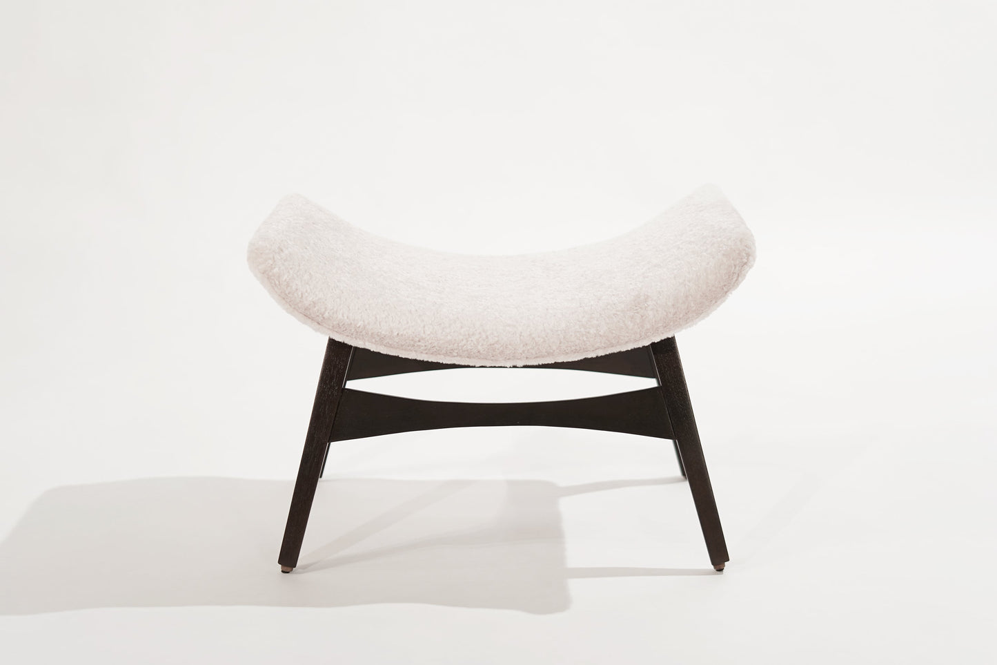 Danish Modern Walnut Footstool, C. 1950s