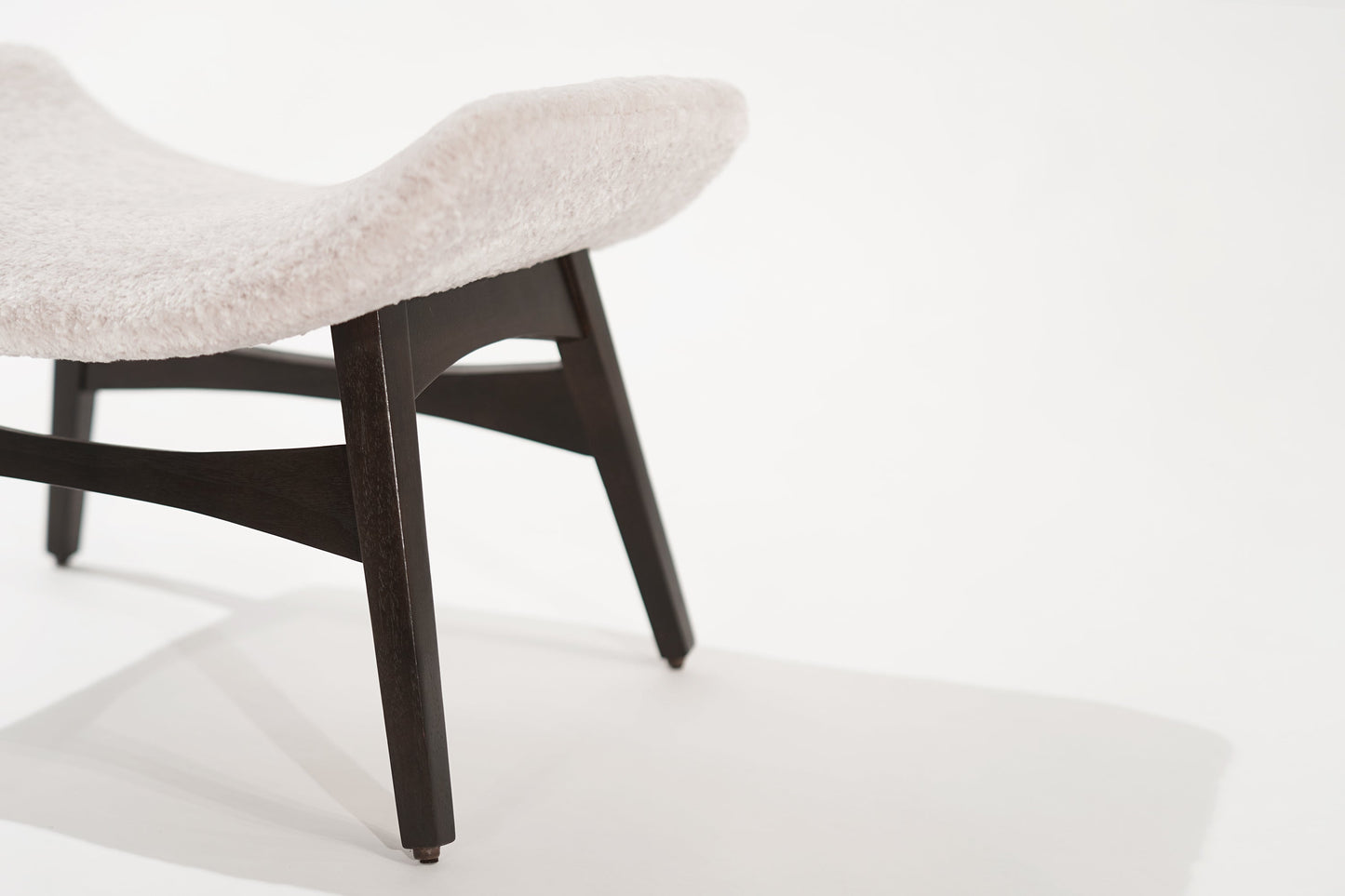 Danish Modern Walnut Footstool, C. 1950s