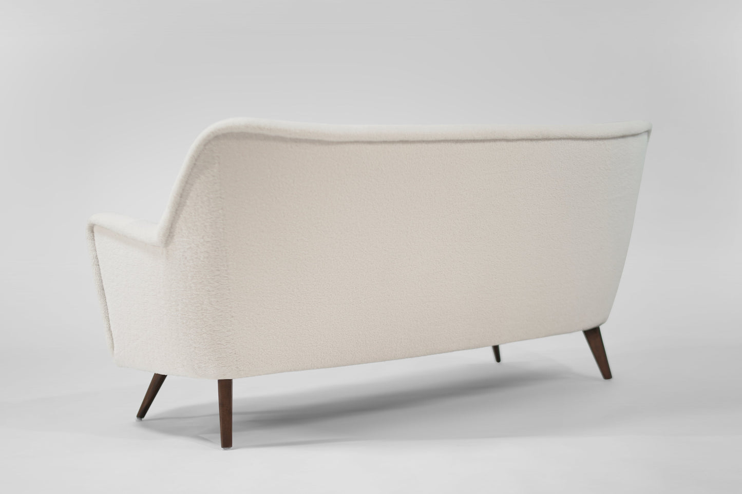Scandinavian Loveseat in Wool, Denmark, C. 1950s