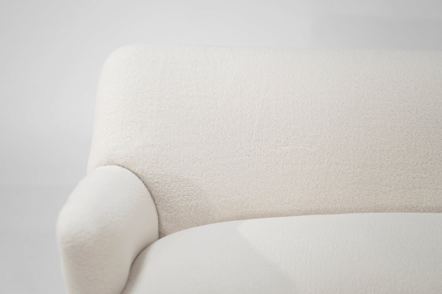 Scandinavian Loveseat in Wool, Denmark, C. 1950s