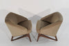 Modernist Sculptural Lounge Chairs by Erwin Lambeth, C. 1950s