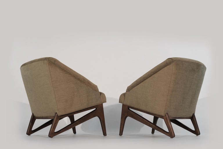 Modernist Sculptural Lounge Chairs by Erwin Lambeth, C. 1950s
