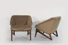 Modernist Sculptural Lounge Chairs by Erwin Lambeth, C. 1950s