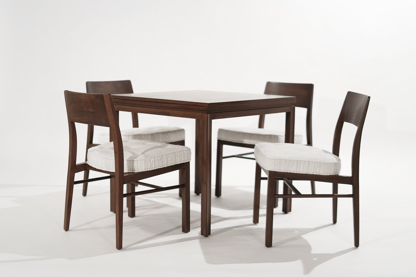 Edward Wormley for Dunbar Expandable Game Table W/ Chairs, C. 1950s