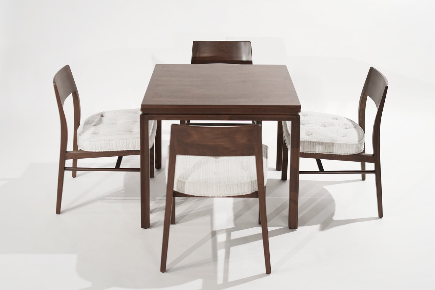 Edward Wormley for Dunbar Expandable Game Table W/ Chairs, C. 1950s