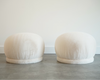 Set of Swivel Poufs Ottomans by Directional, 1970s