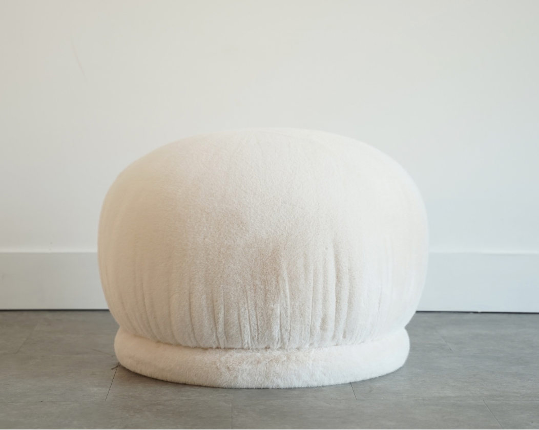 Set of Swivel Poufs Ottomans by Directional, 1970s