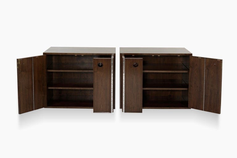 Rare Set of Floating Cabinets by Edward Wormley for Dunbar, circa 1950s
