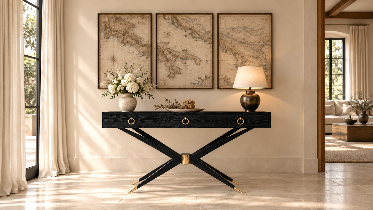 Original Stamford Modern console design in an elegant interior