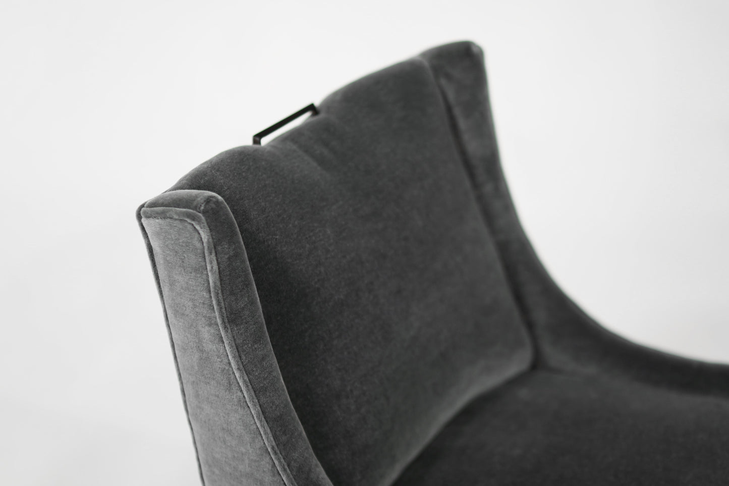 Set of Slipper Chairs by Selig in Plush Mohair, C. 1950s